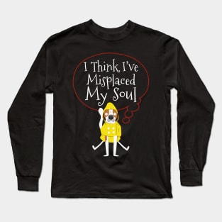 Funny Cartoon Dog – Stupid Crazy Weird Quirky Sayings Quotes Long Sleeve T-Shirt